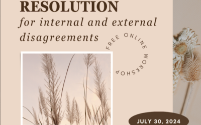 Conflict Resolution Gathering July 30th