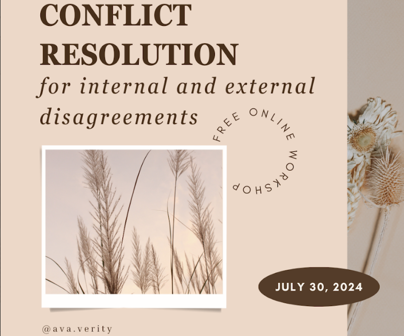 Conflict Resolution Gathering July 30th