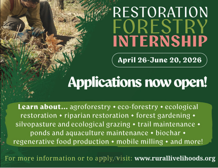 Center for Rural Livelihoods Restoration Forestry Internship Opportunities