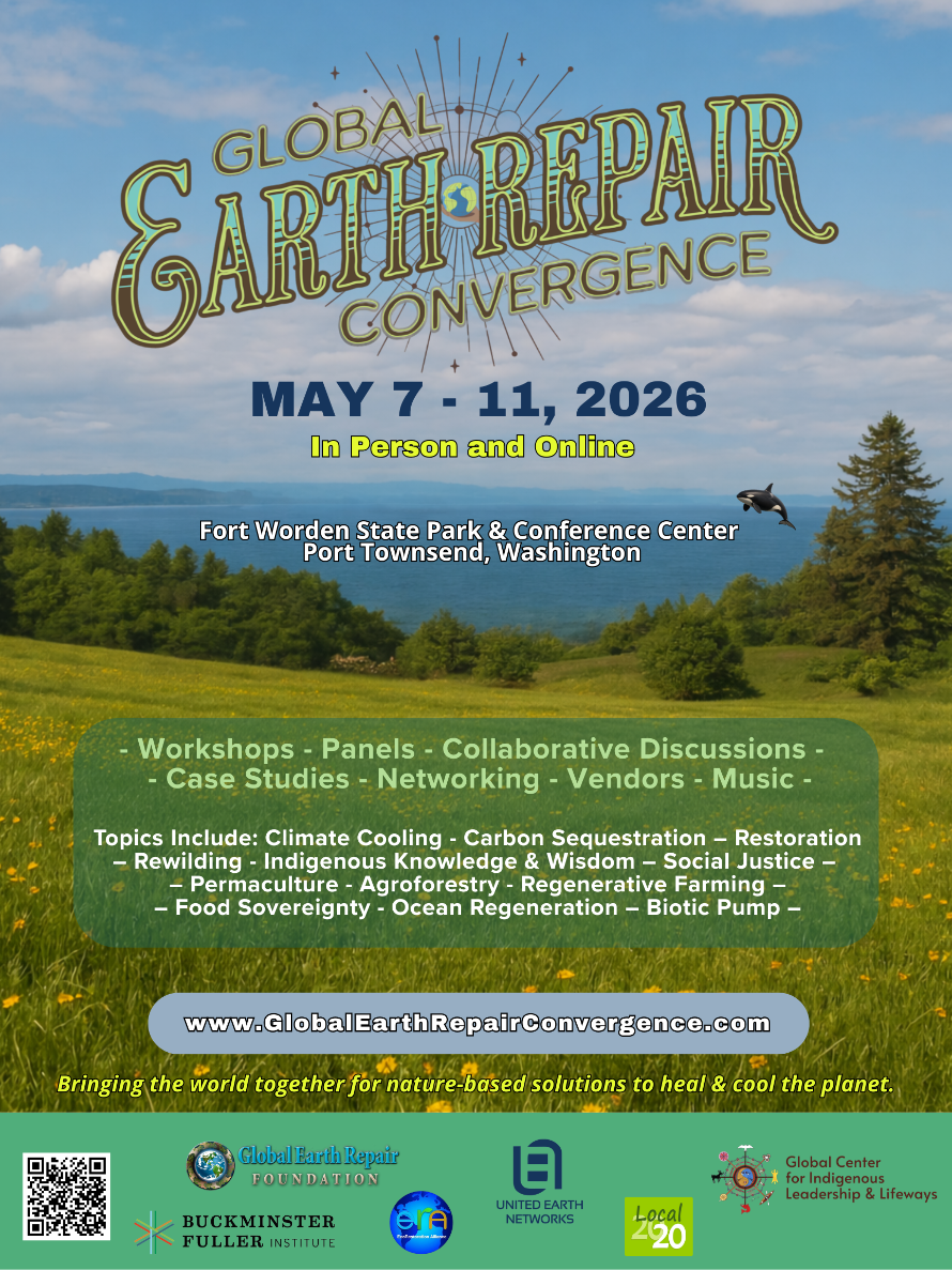 Global Earth Repair 2026 Poster from Friends of the Trees  Newsletter