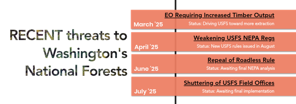 Recent Threats to Washington National Forests